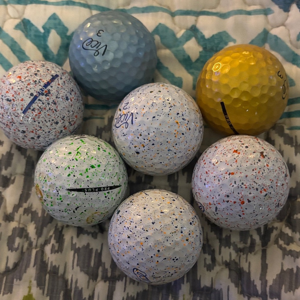 7 Vice Colorful Golf Balls Set